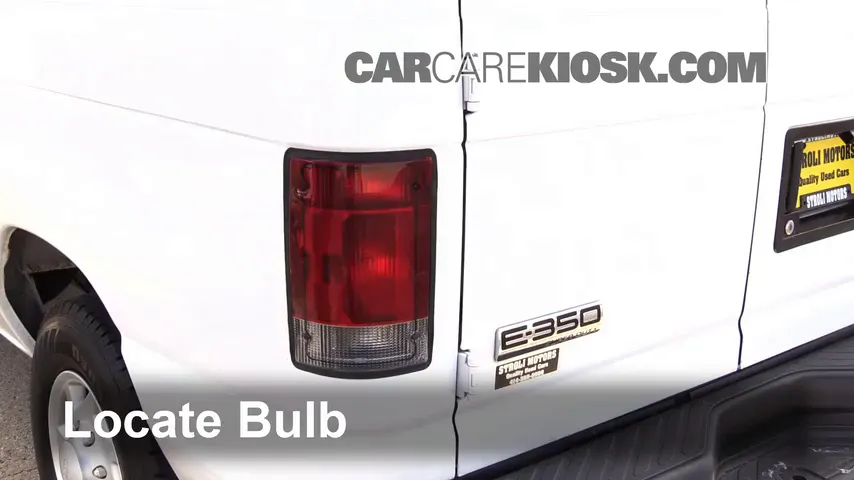 2008 Ford E-350 Super Duty 6.0L V8 Turbo Diesel Extended Cargo Van (3 Door) Lights Tail Light (replace bulb)